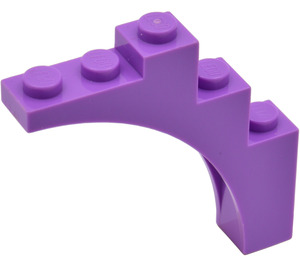 LEGO Mittlerer Lavendel Bogen 1 x 5 x 4 Normaler Bogen, unverstärkte Unterseite (2339 / 14395)