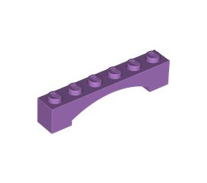 LEGO Mittlerer Lavendel Bogen 1 x 6 Erhöhter Bogen (92950)