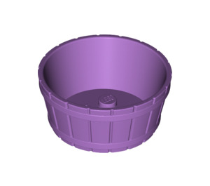 LEGO Medium Lavender Barrel 4.5 x 4.5 with Axle Hole (64951)