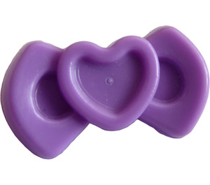 LEGO Medium Lavender Bow with Heart and Recess (92355)