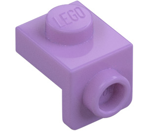 LEGO Medium lavendel Beugel 1 x 1 met 1 x 1 Plaat Beneden (36841)