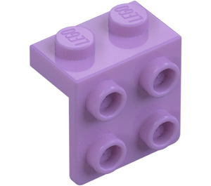 LEGO Medium lavendel Beslag 1 x 2 med 2 x 2 (21712 / 44728)