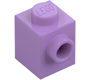 LEGO Lavande Moyenne Brique 1 x 1 avec Tenon sur Une Côté (87087)