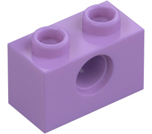 LEGO Medium lavendel Steen 1 x 2 met Gat (3700)