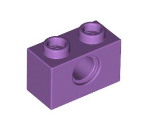 LEGO Medium lavendel Steen 1 x 2 met Gat (3700)