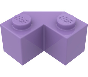 LEGO Medium Lavender Brick 2 x 2 Facet (87620)