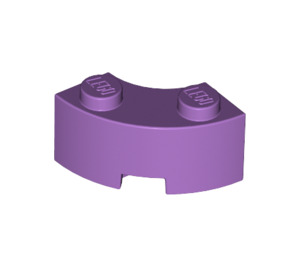 LEGO Mittlerer Lavendel Backstein 2 x 2 Runden Ecke mit Bolzenkerbe und verstärkter Unterseite (85080)