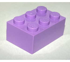 LEGO Lavande moyenne Brique 2 x 3 (3002)