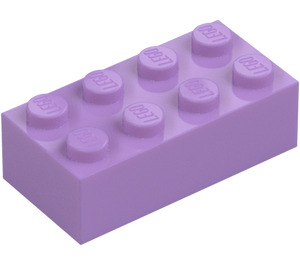 LEGO Medium Lavender Brick 2 x 4 (3001 / 72841)