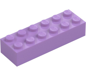 LEGO Medium lavendel Steen 2 x 6 (2456 / 44237)