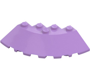 LEGO Medium Lavender Brick 6 x 6 Round (25°) Corner (95188)