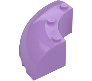 LEGO Medium Lavender Brick 6 x 6 x 2 Round Corner (87559)