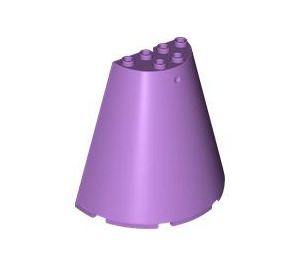 LEGO Medium Lavender Cone 8 x 4 x 6 Half (47543 / 48310)