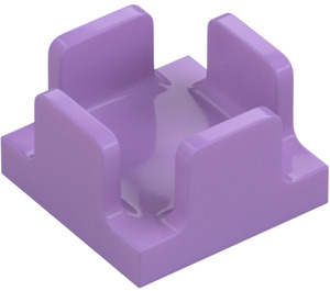 LEGO Lavanda media Contenitore 2 x 2 x 1 Metà Parte inferiore Scatola (3130)