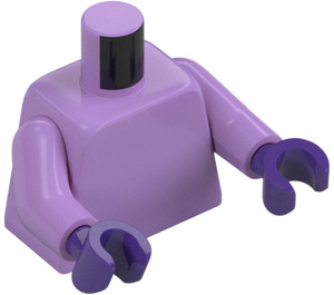 LEGO Mittlerer Lavendel Crayon Mädchen Minifigur Torso (973 / 76382)