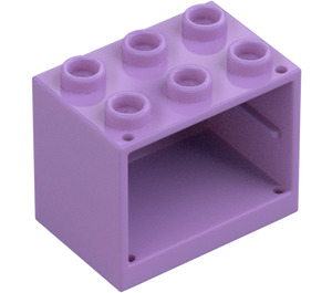 LEGO Medium lavendel Kast 2 x 3 x 2 met verzonken noppen (92410)