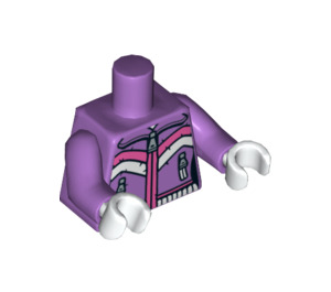 LEGO Medium Lavender Downhill Skier Torso (973 / 88585)