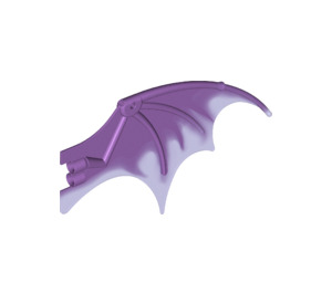 LEGO Medium Lavender Dragon Wing 19 x 11 with Transparent Purple Trailing Edge (51342 / 57004)