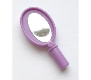 LEGO Medium Lavender Hand Mirror with Oval Mirror Sticker