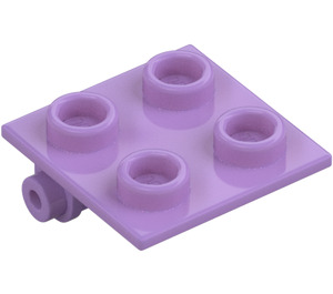 LEGO Lavanda media Cerniera 2 x 2 Superiore (6134)