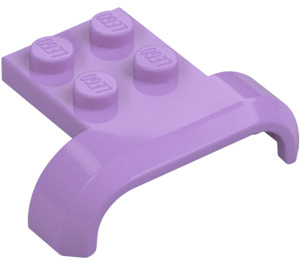 LEGO Medium Lavender Mudguard Plate 2 x 2 with Shallow Wheel Arch (28326)