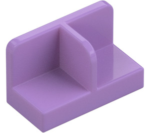 LEGO Medium Lavender Panel 1 x 2 x 1 with Thin Central Divider and Rounded Corners (18971 / 93095)