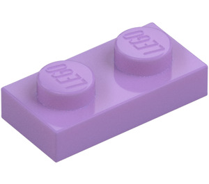 LEGO Medium lavendel Plaat 1 x 2 (3023 / 28653)