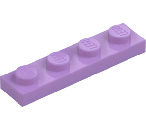 LEGO Středně levandulová Deska 1 x 4 (3710)