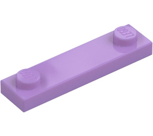 LEGO Medium Lavender Plate 1 x 4 with Two Studs without Groove (92593)