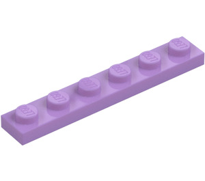 LEGO Lavanda media Piastra 1 x 6 (3666)