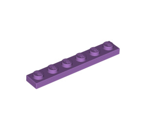 LEGO Medium Lavender Plate 1 x 6 (3666)