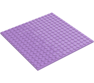 LEGO Medium Lavendel Platta 16 x 16 med revben på undersidan (91405)