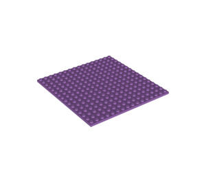 LEGO Mittlerer Lavendel Platte 16 x 16 mit Rippen an der Unterseite (91405)