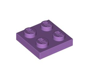 LEGO Medium Lavender Plate 2 x 2 (3022 / 94148)