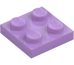 LEGO Medium lavendel Plaat 2 x 2 (3022 / 94148)