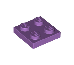LEGO Mittlerer Lavendel Platte 2 x 2 (3022 / 94148)
