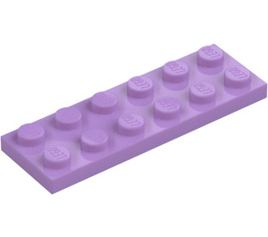 LEGO Średnia lawenda Talerz 2 x 6 (3795)