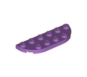 LEGO Medium Lavender Plate 2 x 6 with Rounded Corners (18980)