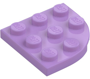 LEGO Lavanda medio Placa 3 x 3 Circular Esquina (30357)