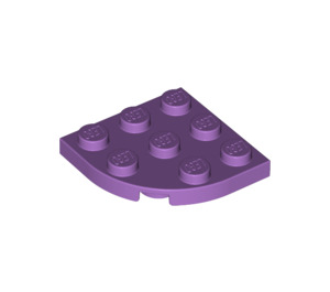 LEGO Medium lavendel Plaat 3 x 3 Ronde Hoek (30357)