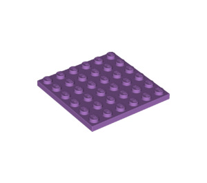 LEGO Mittlerer Lavendel Platte 6 x 6 (3958)
