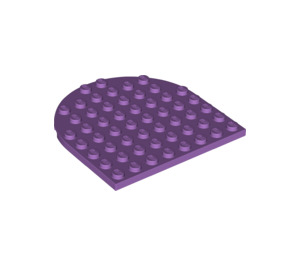 LEGO Mittlerer Lavendel Platte 8 x 8 Runden Hälfte Kreis (41948)