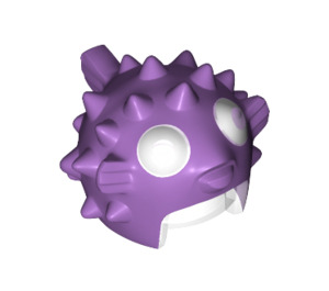 LEGO Medium Lavender Puffer Fish Helmet with Visor (34625 / 38723)