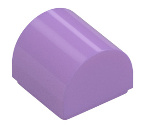 LEGO Medium lavendel Helling 1 x 1 Gebogen (49307)