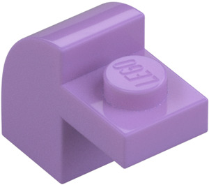 LEGO Medium lavendel Skråning 1 x 2 x 1.3 Buet med Plate (6091 / 32807)