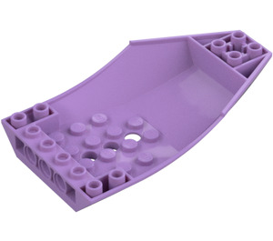 LEGO Mittlerer Lavendel Schrägstein 2 x 6 x 10 Gebogen Invers (47406)