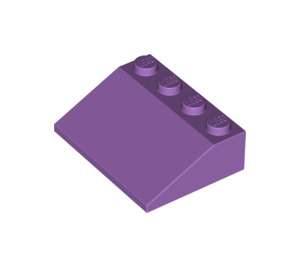 LEGO Mittlerer Lavendel Steigung 3 x 4 (25°) (3016 / 3297)