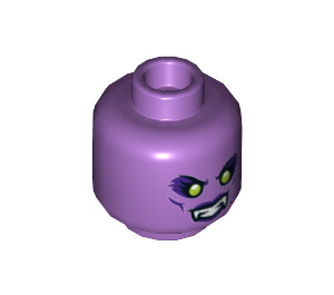 LEGO Medium Lavender Spider Queen Minifigure Head (Recessed Solid Stud) (3626 / 66058)