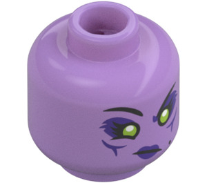 LEGO Medium Lavender Spider Queen Minifigure Head (Safety Stud) (3274 / 105628)