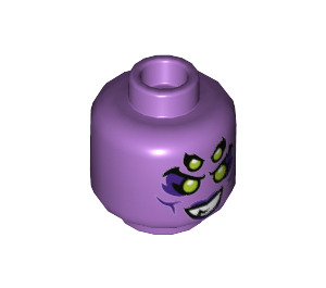 LEGO Medium Lavender Spindrax Minifigure Head (Recessed Solid Stud) (3626 / 76816)